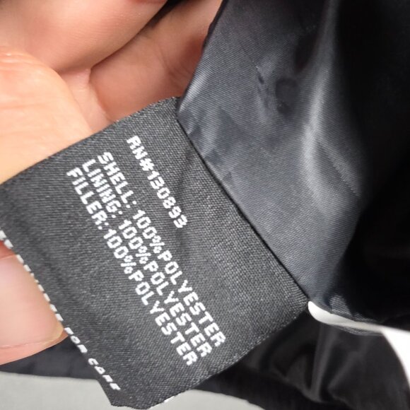 New Balance Puffer Tech Vest Mens Size Medium Black Quilted Comfort Fit Full Zip - Picture 13 of 14